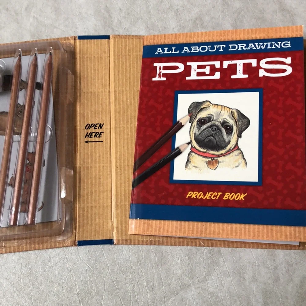 Walter Foster All About Drawing Pets Lean To Draw Dogs And Cats Step-By-Step NEW